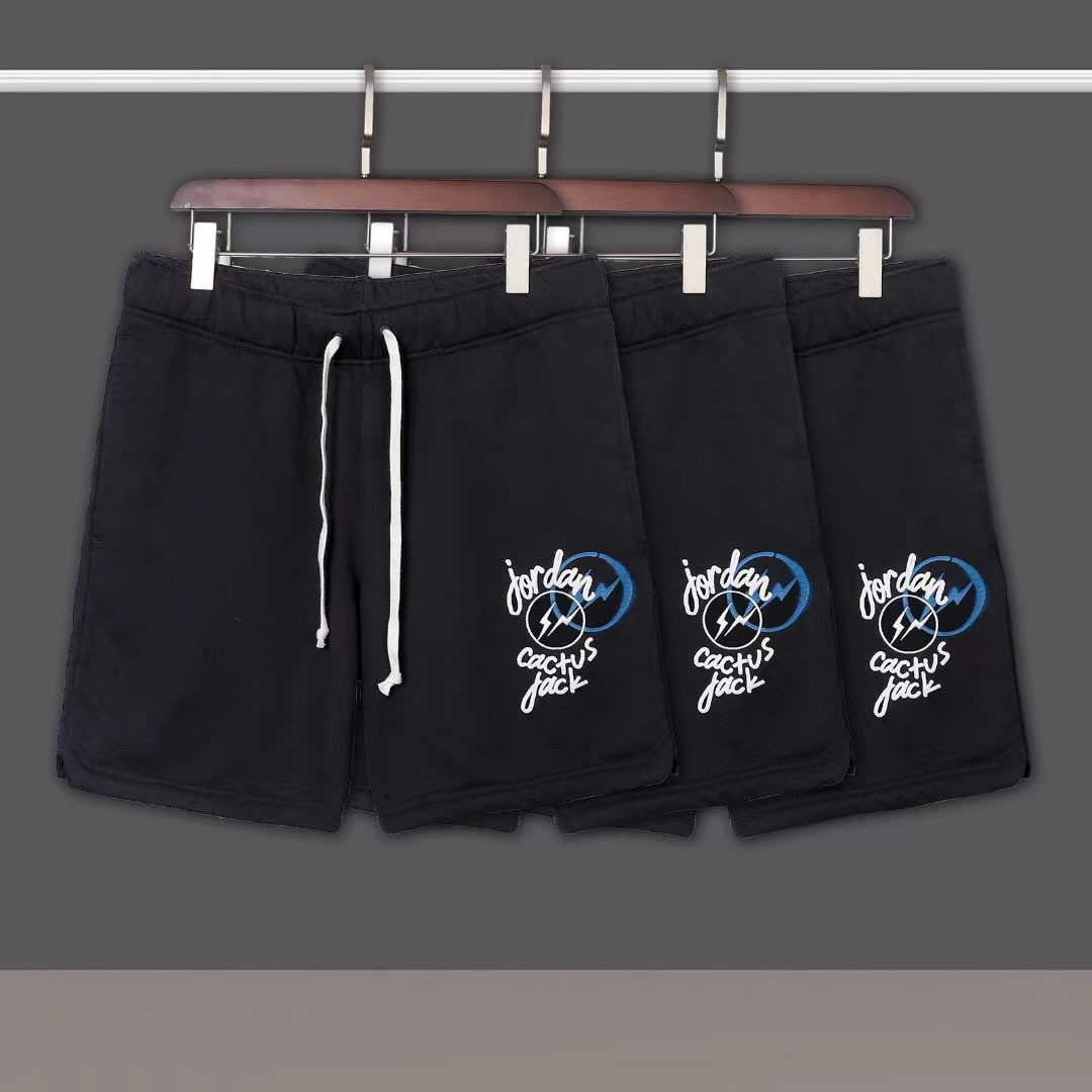 Travis Scott X Jordan X Fragment Shorts Black (4) - newkick.cc