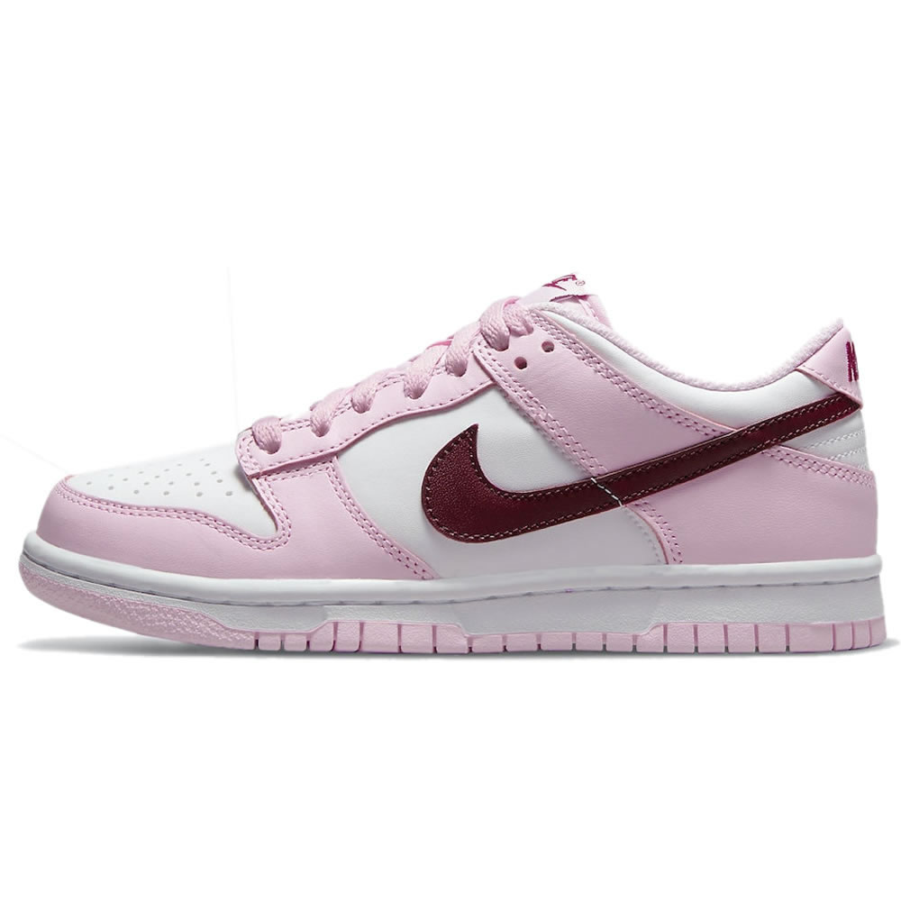 Nike Dunk Low Gs Strawberry Pink White Pink Red Cw1590 601 (1) - newkick.cc