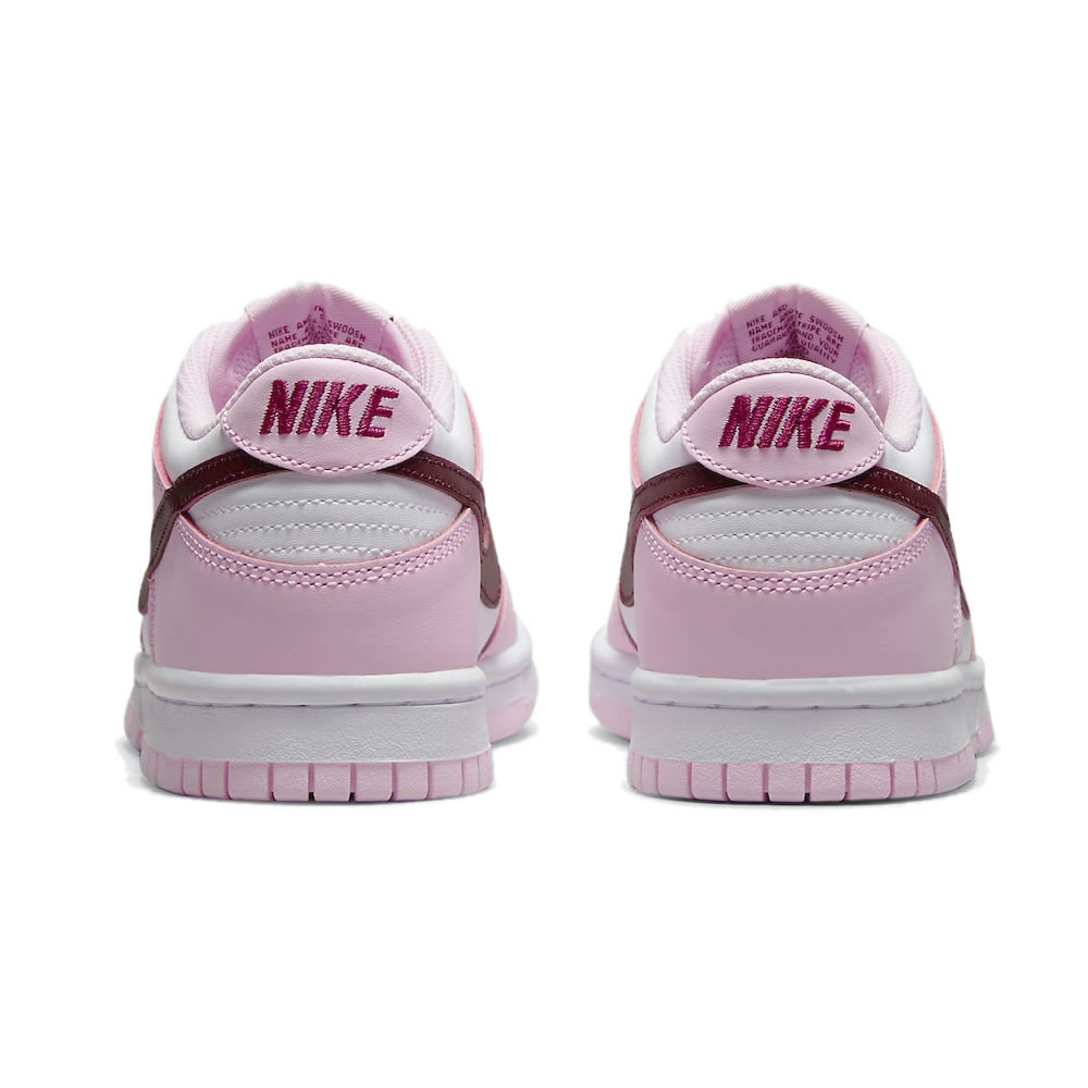 Nike Dunk Low Gs Strawberry Pink White Pink Red Cw1590 601 (5) - newkick.cc