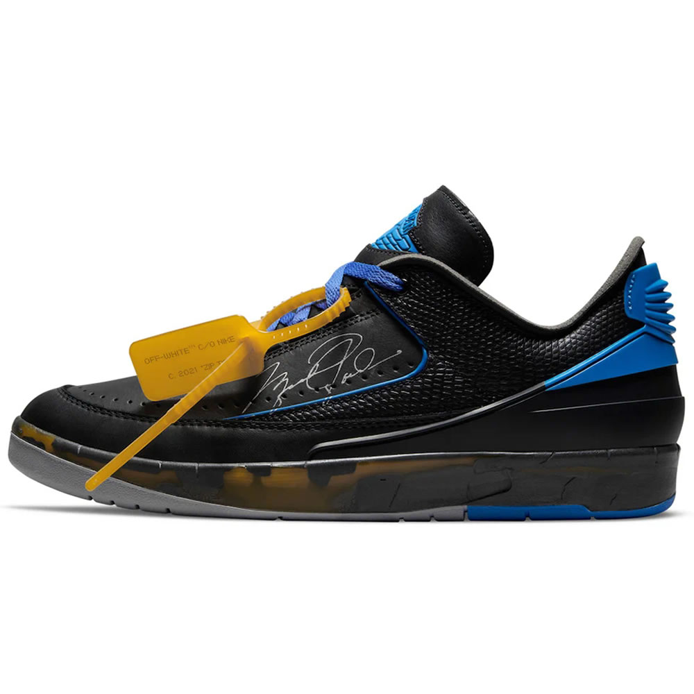 Off White Air Jordan 2 Low Black Varsity Royal Dj4375 004 (1) - newkick.cc