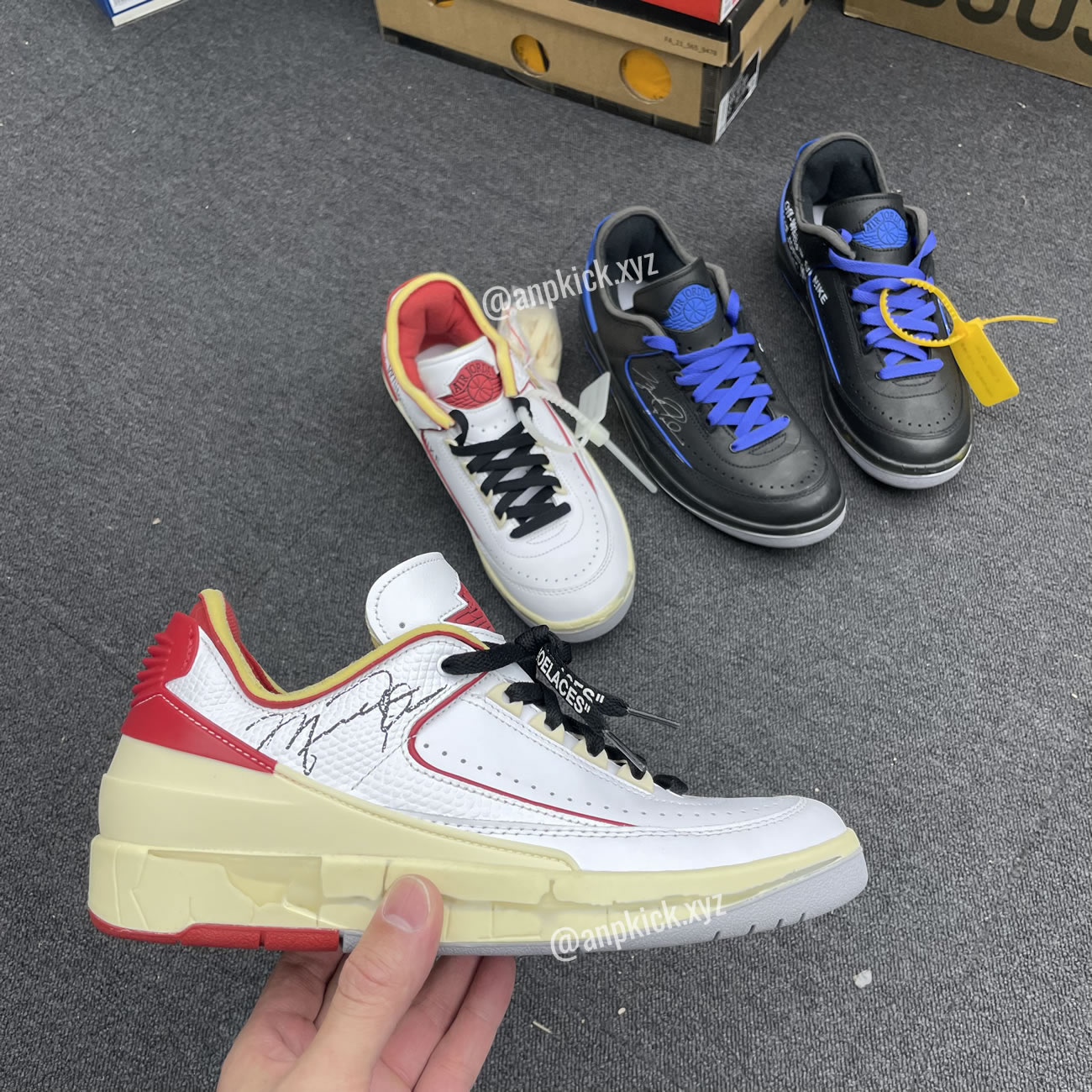 Off White Air Jordan 2 Low White Red (1) - newkick.cc