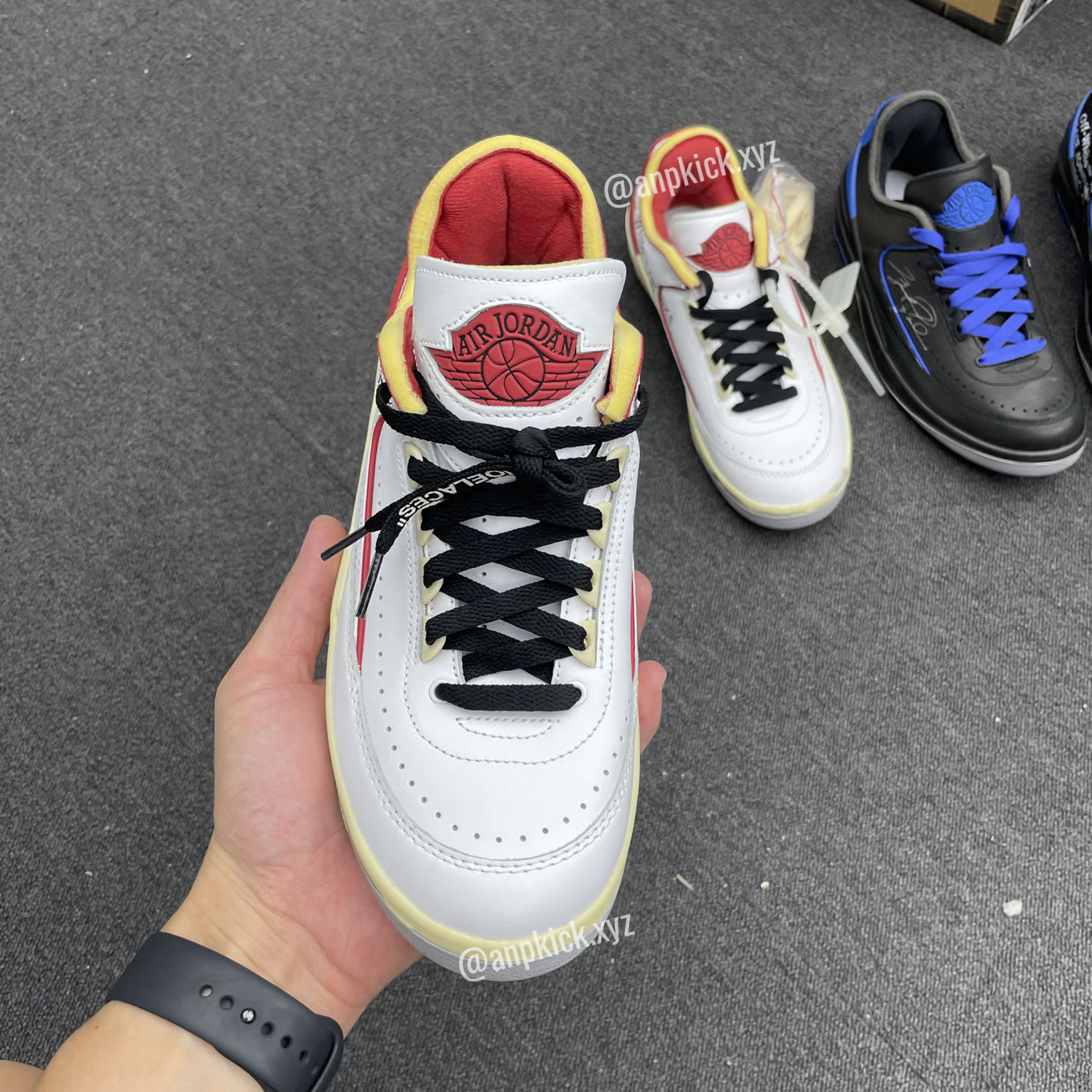 Off White Air Jordan 2 Low White Red (2) - newkick.cc