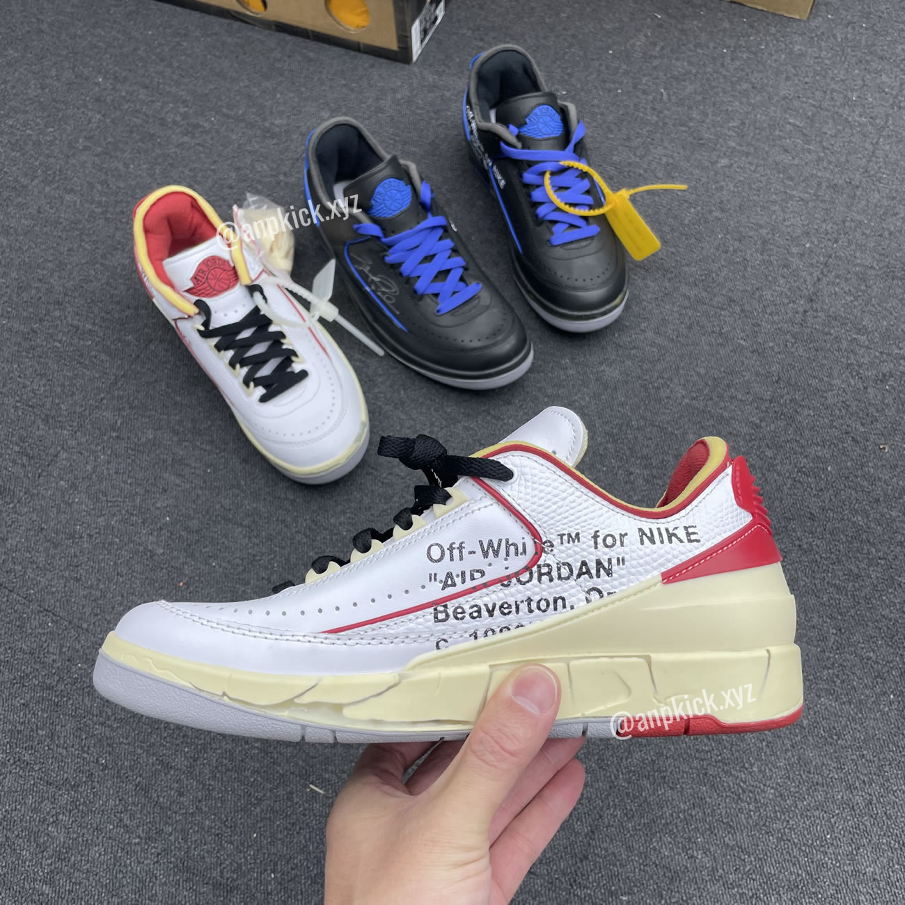 Off White Air Jordan 2 Low White Red (4) - newkick.cc