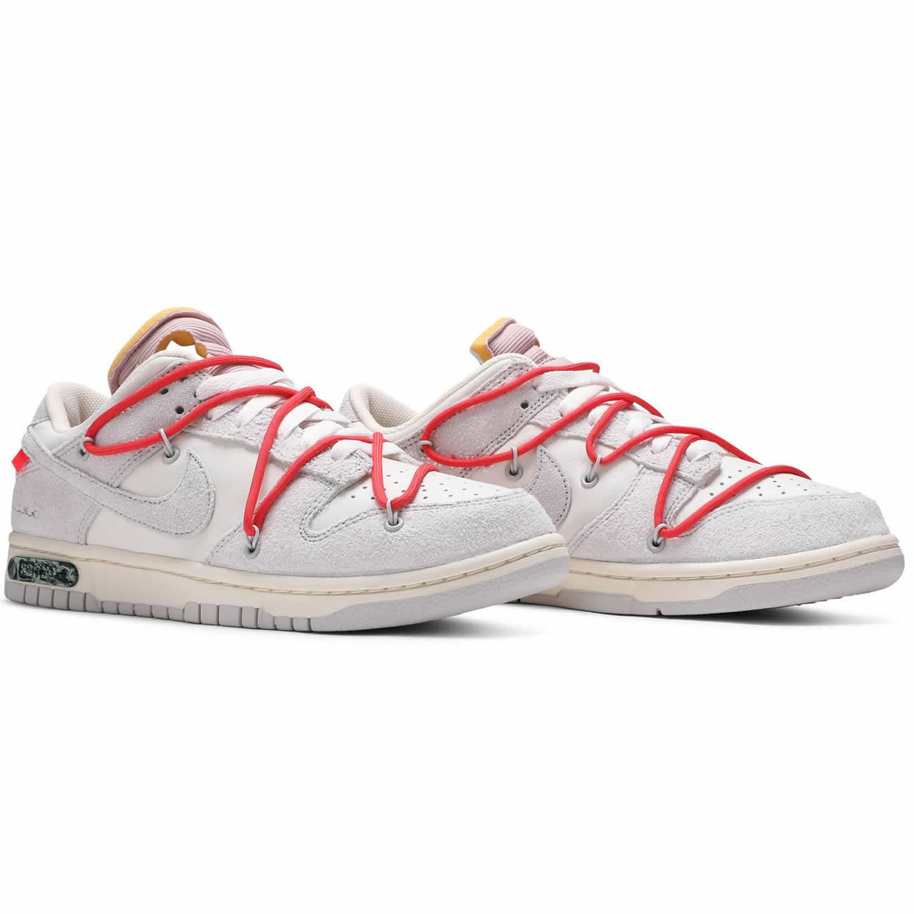 Off White Nike Sb Dunk Low Lot 33 Of 50 Sail Neutral Grey Chile Red Dj0950 118 (3) - newkick.cc