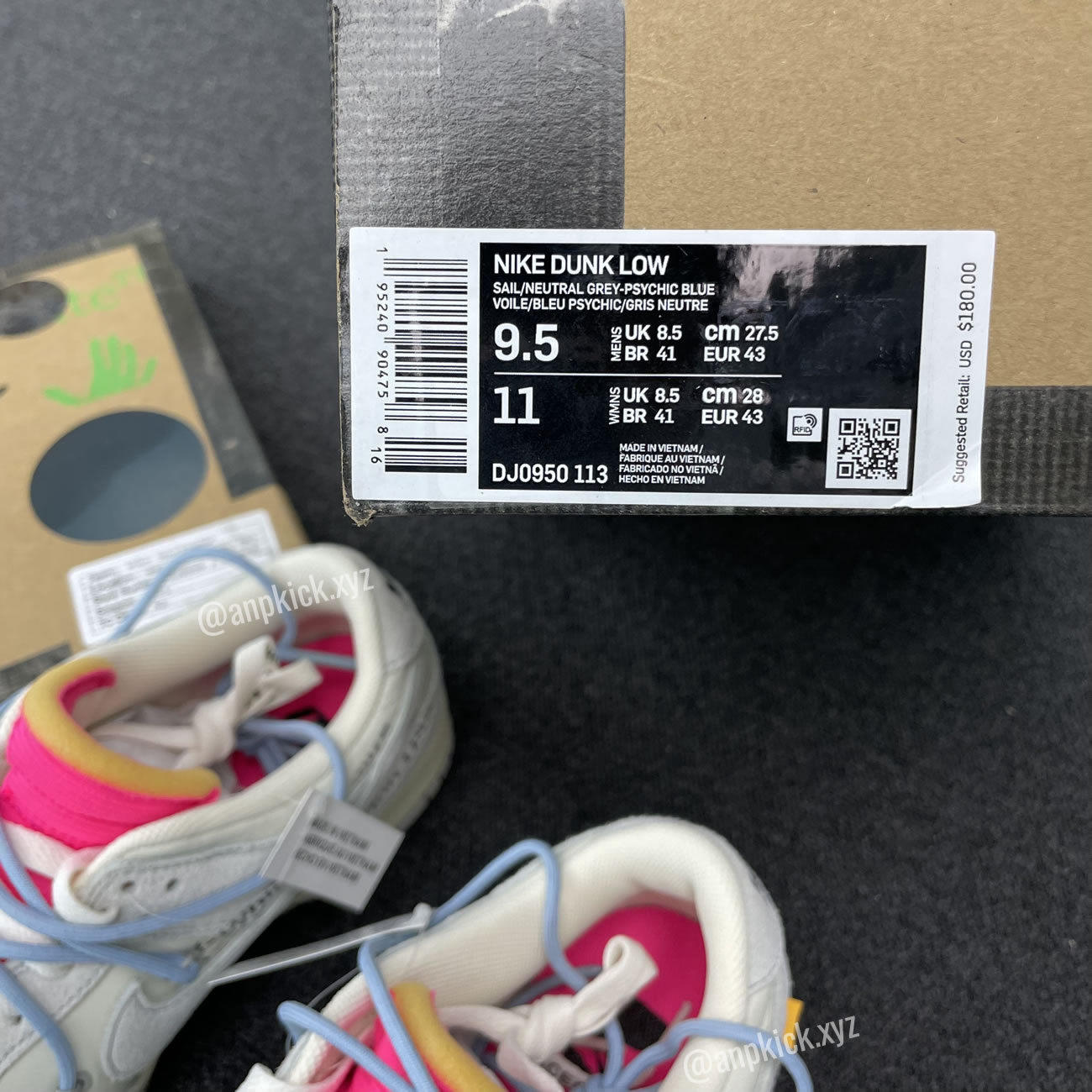 Off White Nike Sb Dunk Low Lot 38 Of 50 Sail Neutral Grey Psychic Blue Anpkick Dj0950 113 (9) - newkick.cc