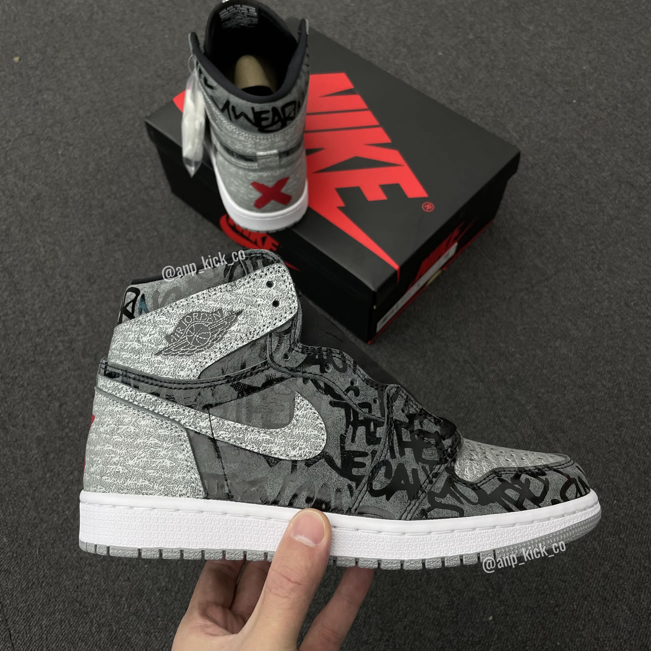 Air Jordan 1 High Og Anpkick Rebellionaire Black White Particle Grey 555088 036 (2) - newkick.cc