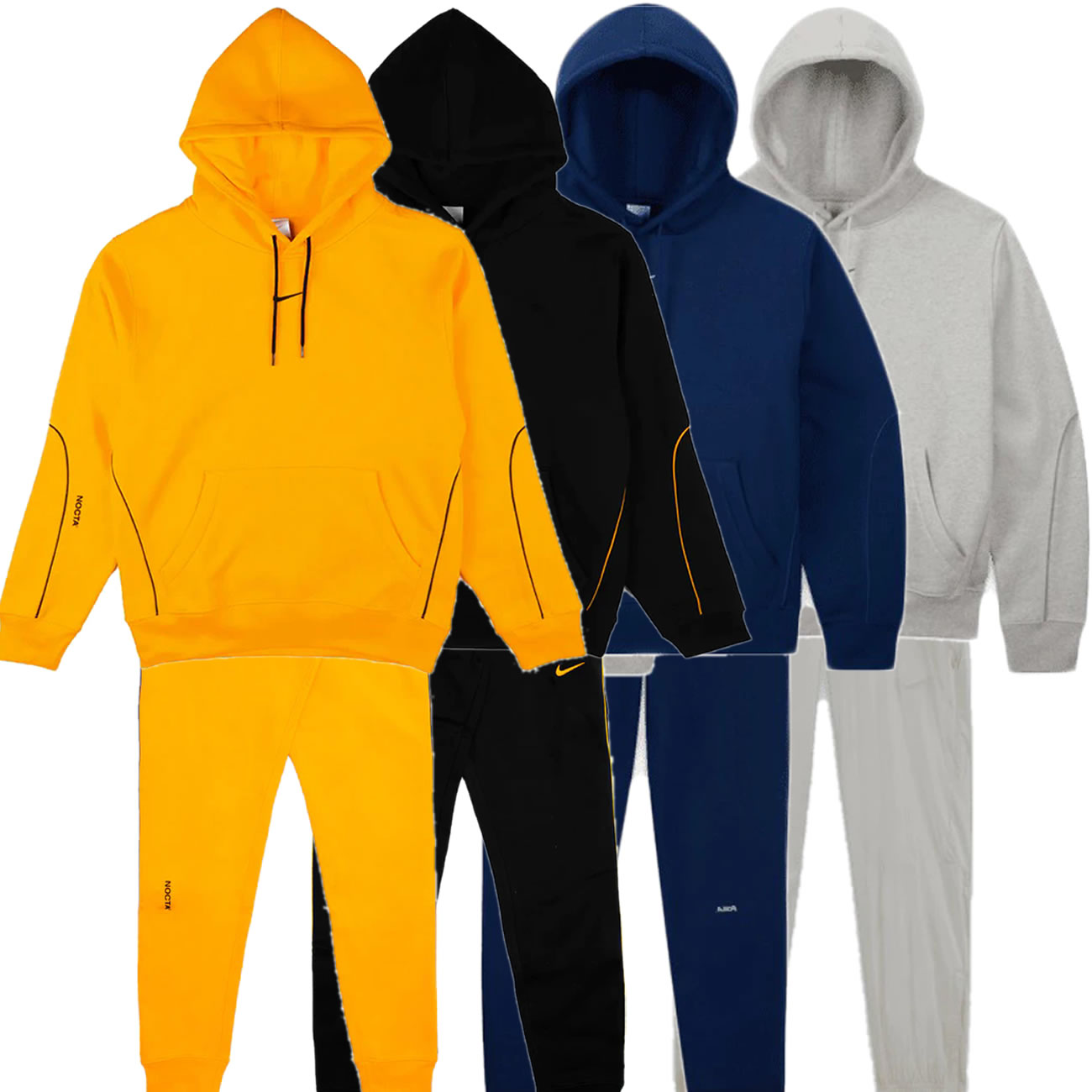 Nike Drake Nocta Hoodie Pants Yellow Black Navy Grey (1) - newkick.cc