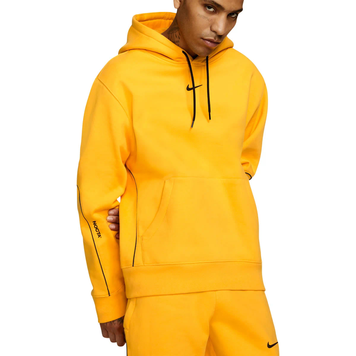 Nike Drake Nocta Hoodie Yellow Da3920 739 (3) - newkick.cc