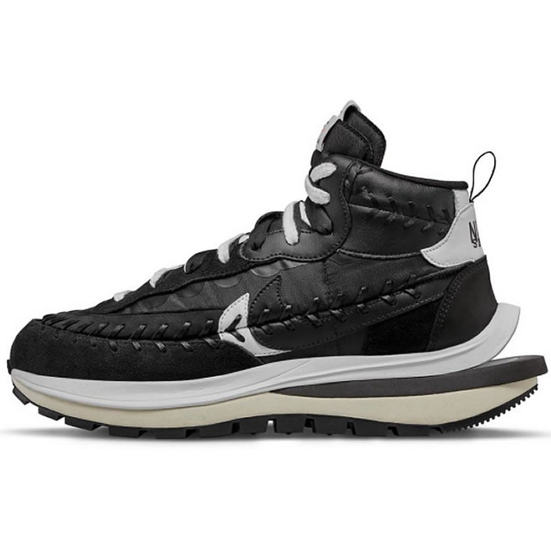 Sacai Nike Vaporwaffle Jean Paul Gaultier Black White Dh9186 001 (1) - newkick.cc