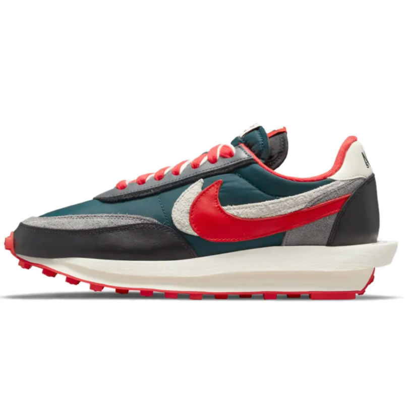 Sacai Undercover Nike Ldwaffle Midnight Spruce University Red Dj4877 300 (1) - newkick.cc