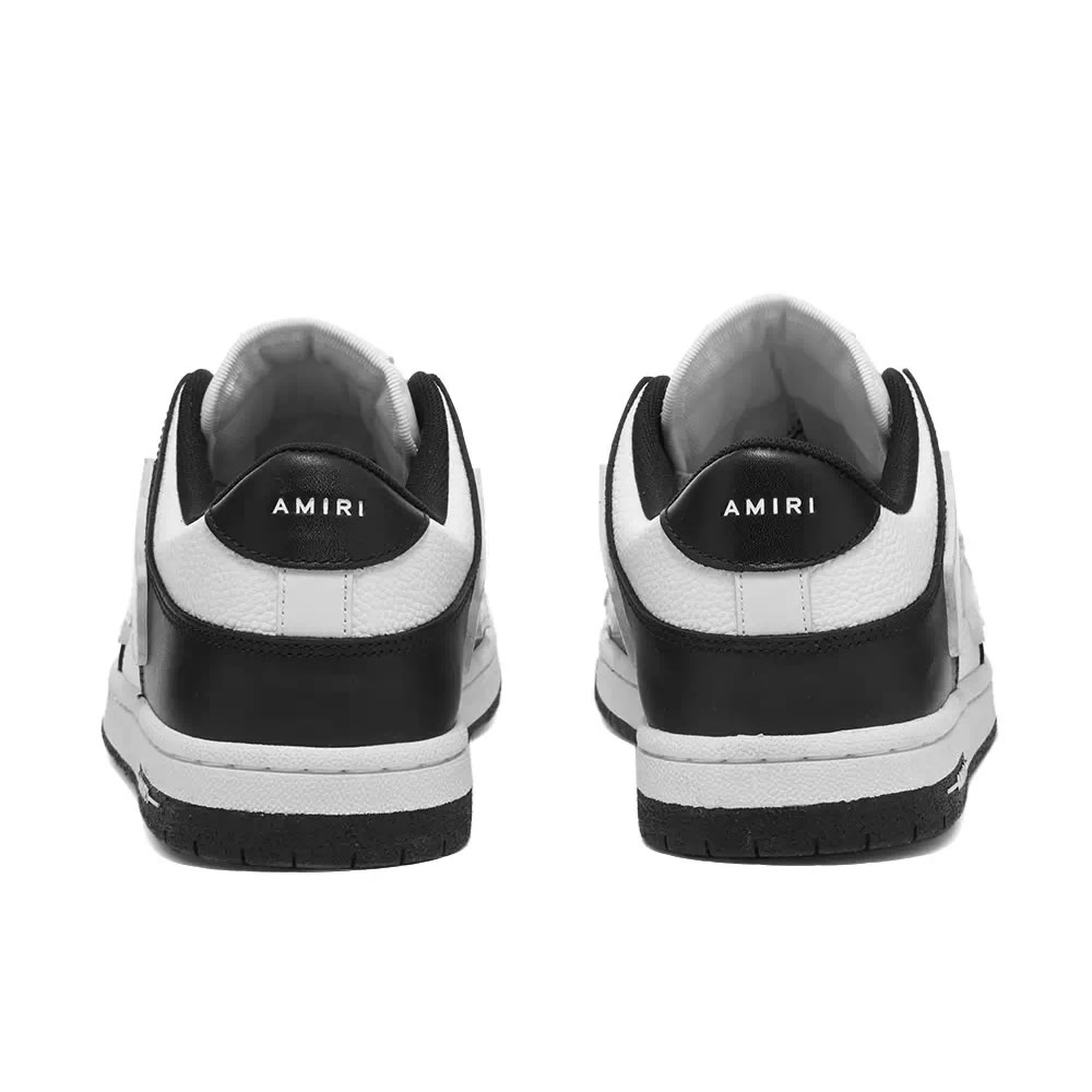 A M I R I Skel Top Low Leather Sneakers Black White Mfs003 000 (4) - newkick.cc