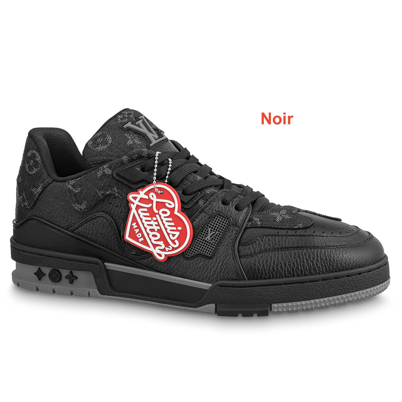 New L V Trainer Sneaker Shoes Noir (1) - newkick.cc