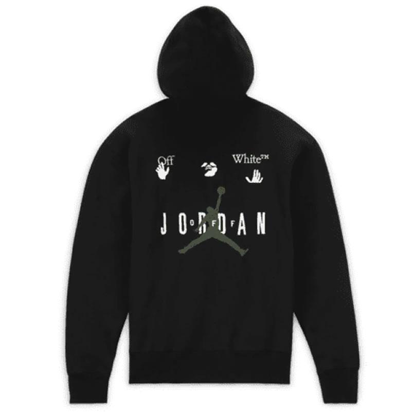 Off White Jordan Hoodie Black (1) - newkick.cc