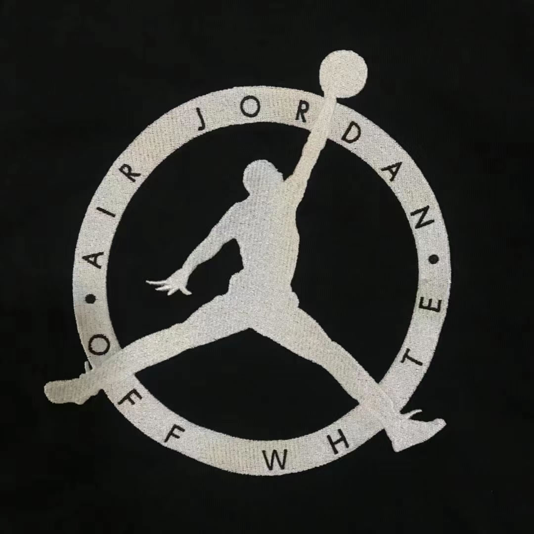 Off White Jordan Hoodie Black (5) - newkick.cc