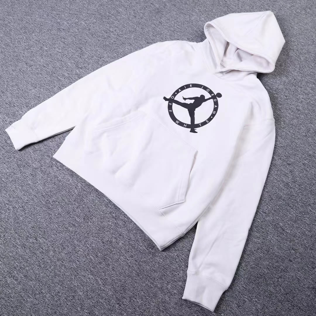 Off White Jordan Hoodie Anpkick White (1) - newkick.cc