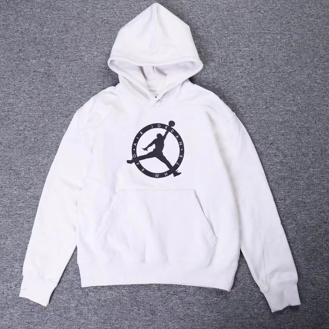 Off White Jordan Hoodie Anpkick White (2) - newkick.cc