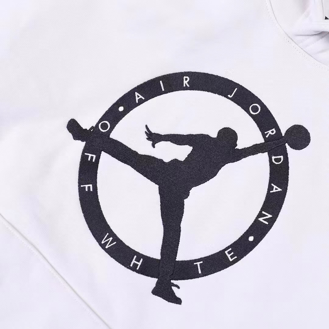 Off White Jordan Hoodie Anpkick White (6) - newkick.cc