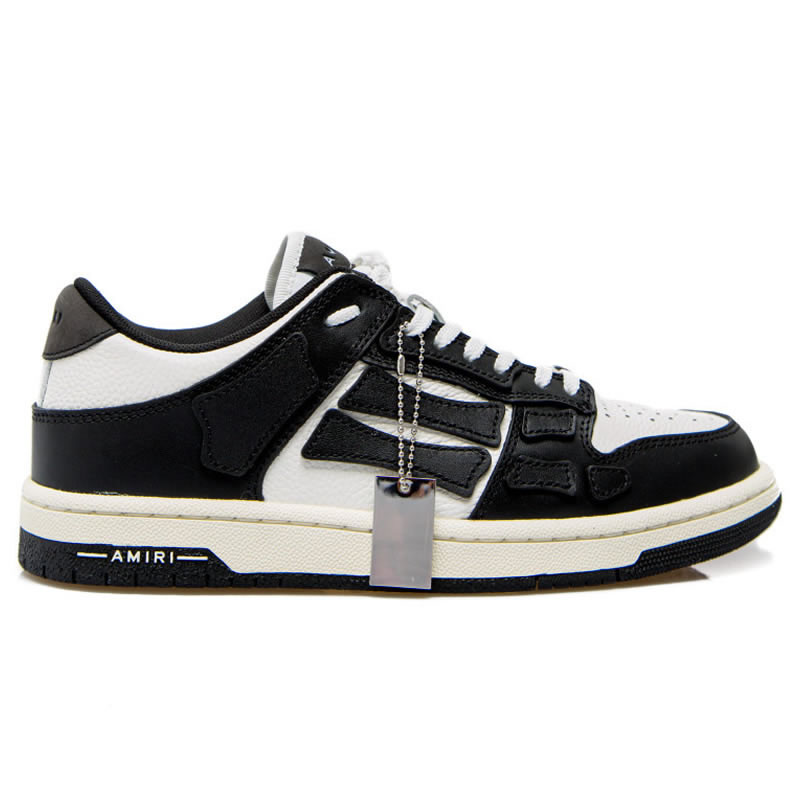 A M I R I Skel Top Low Leather Sneakers Black White Mfs003 004 (2) - newkick.cc