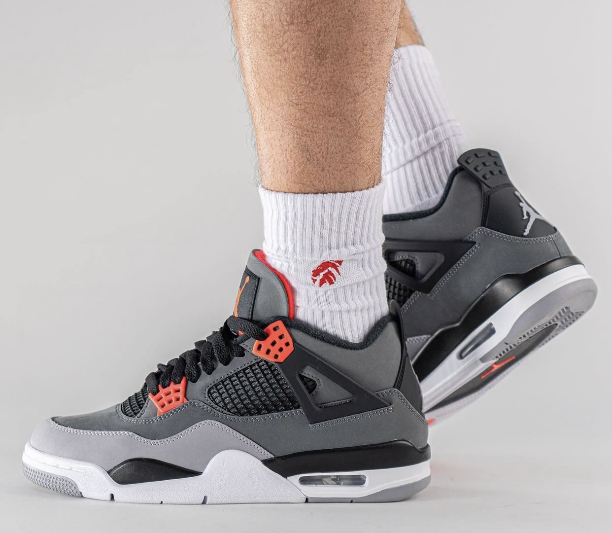 Air Jordan 4 Infrared 23 Dh6927 061 On Feet (4) - newkick.cc