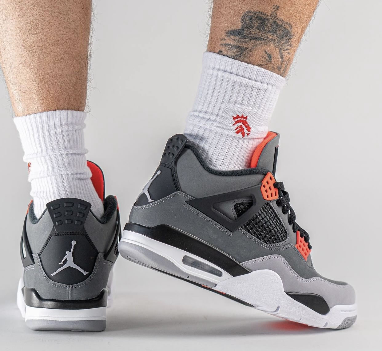 Air Jordan 4 Infrared 23 Dh6927 061 On Feet (5) - newkick.cc