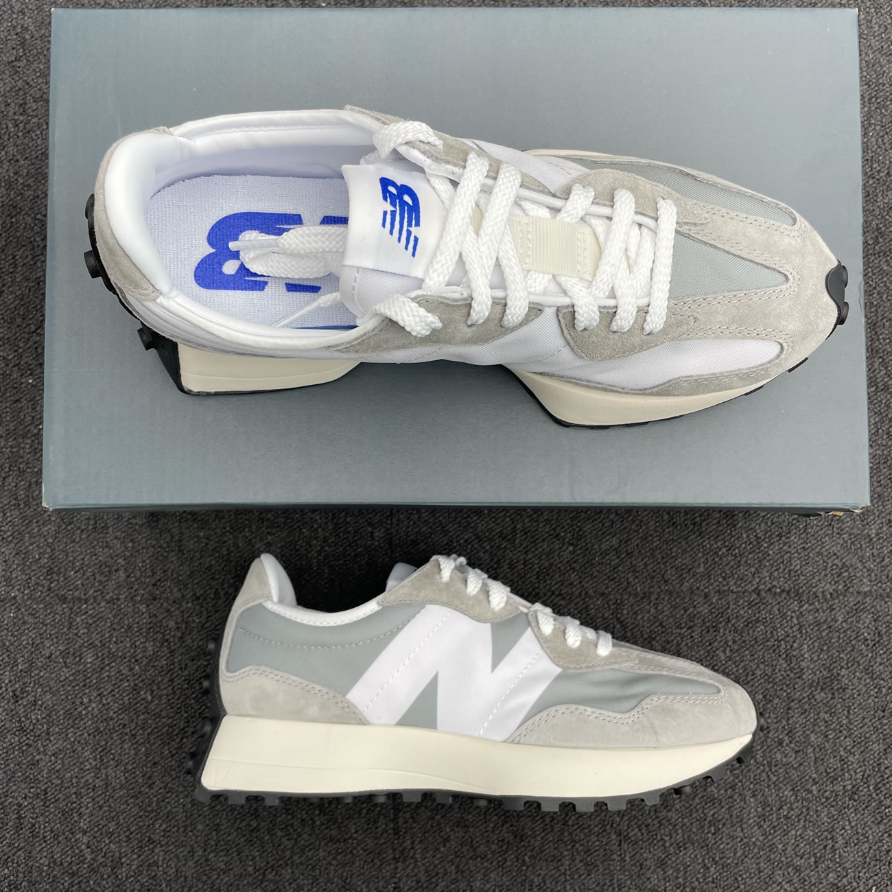 New Balance 327 Low Top Trainers Sneakers Ms327lab (1) - newkick.cc