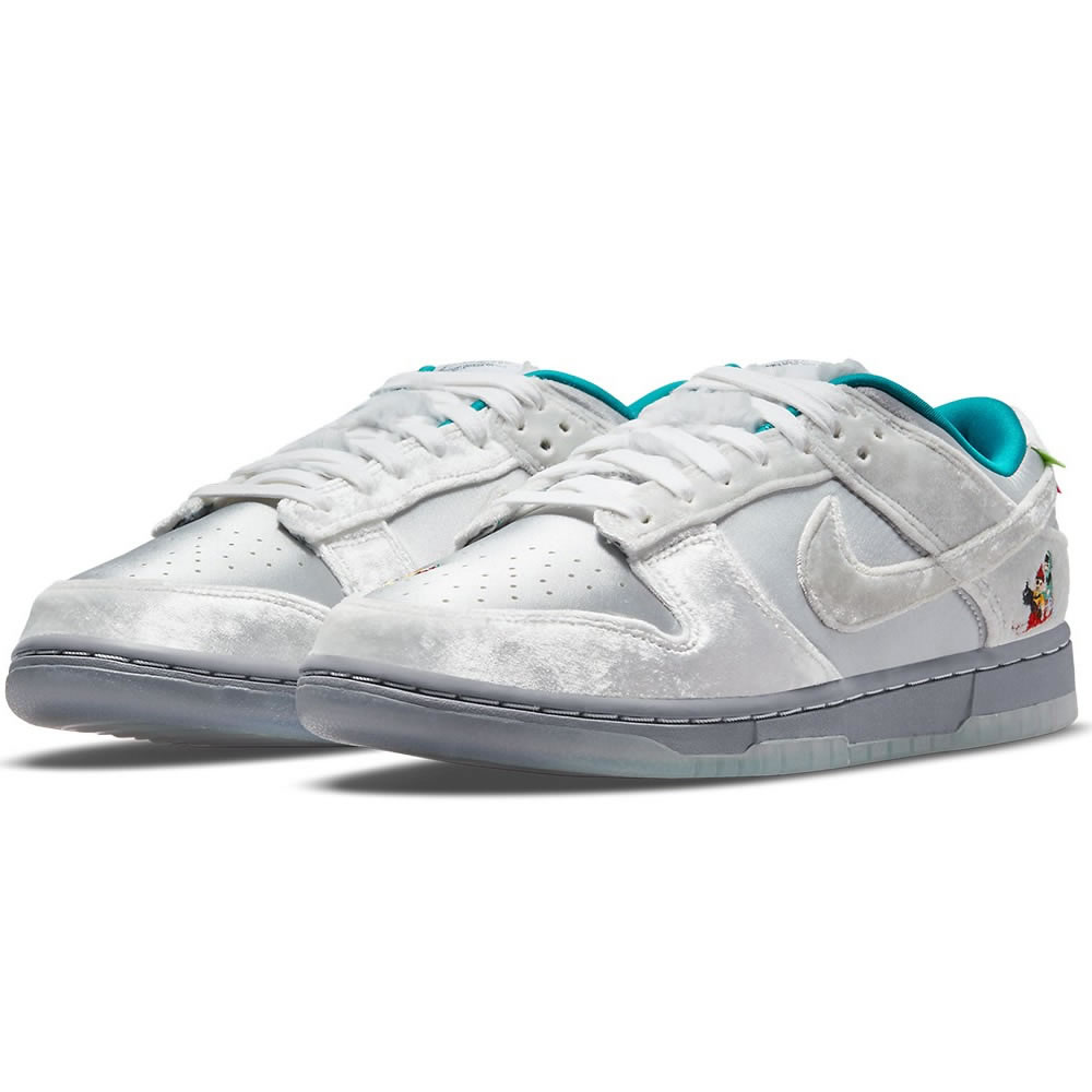 Nike Dunk Low Ice White Silver Blue Do2326 001 (3) - newkick.cc