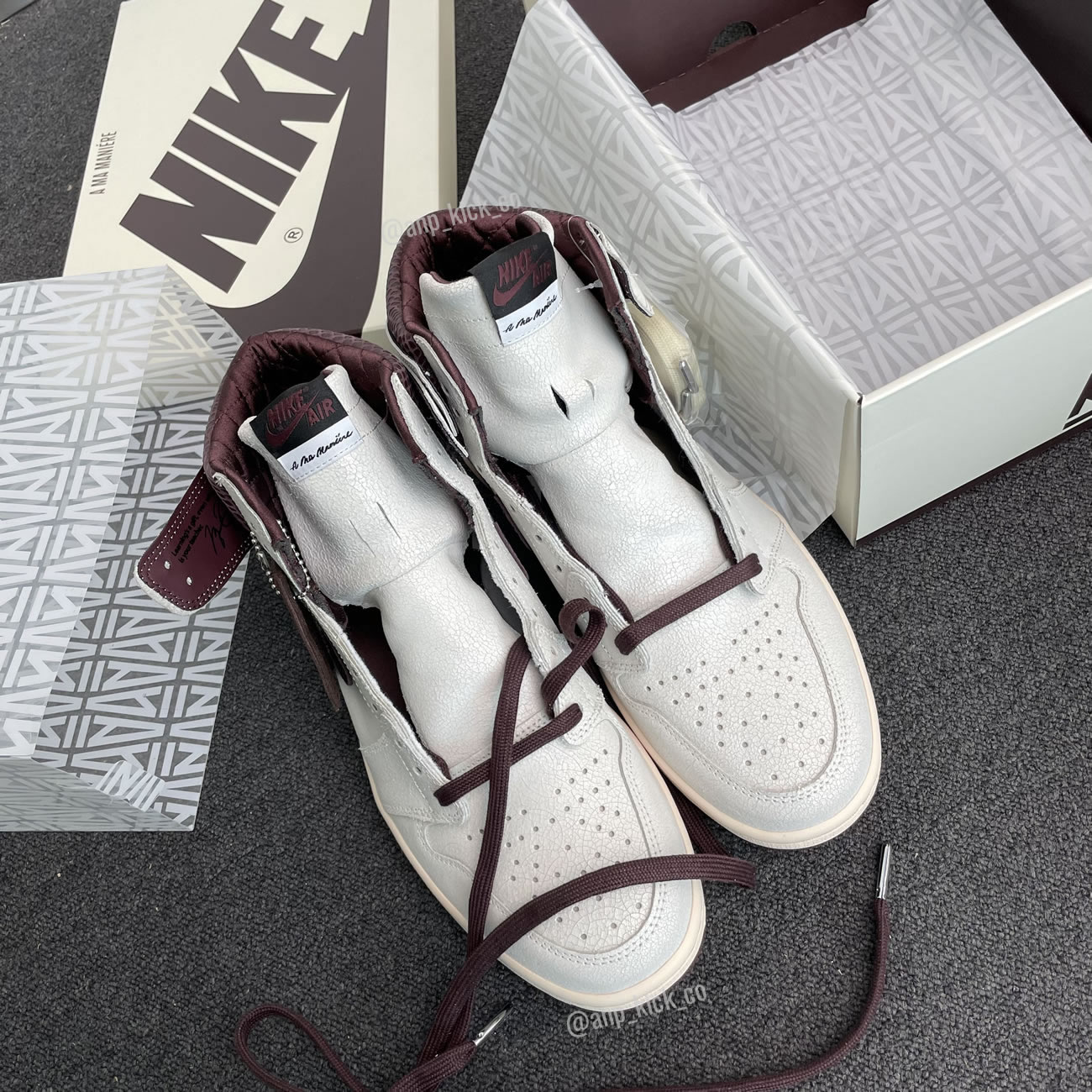 A Ma Maniere Air Jordan 1 High Og Sail And Burgundy Anpkick Do7097 100 (14) - newkick.cc