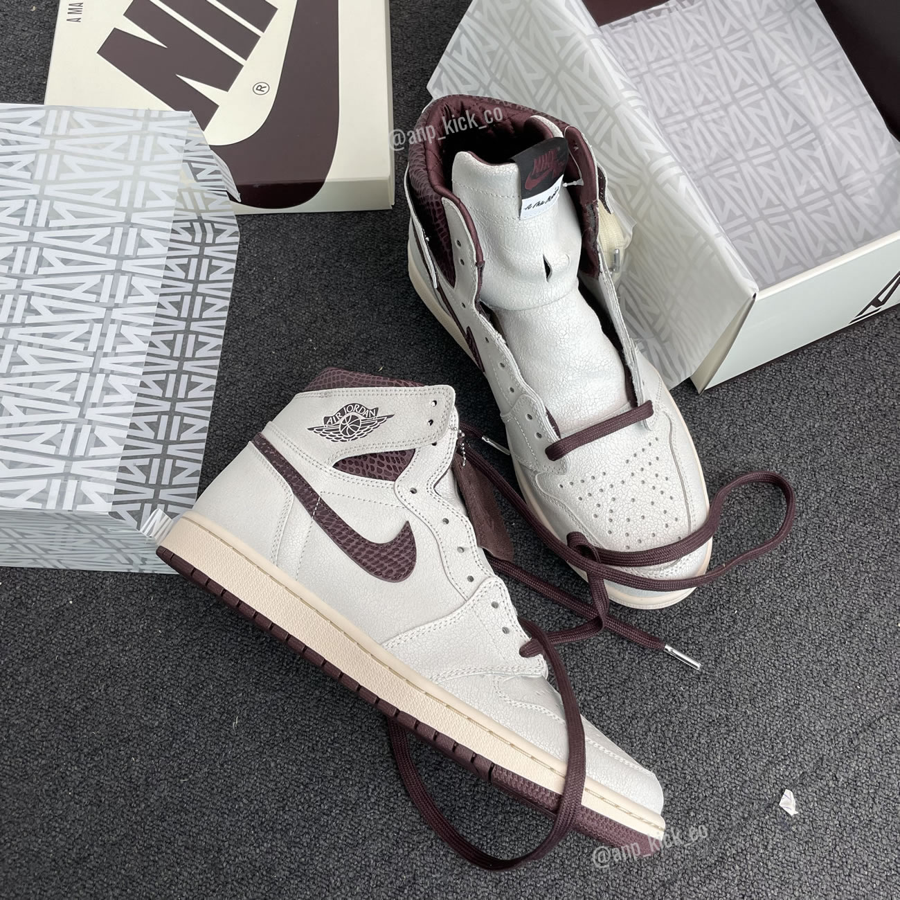 A Ma Maniere Air Jordan 1 High Og Sail And Burgundy Anpkick Do7097 100 (15) - newkick.cc