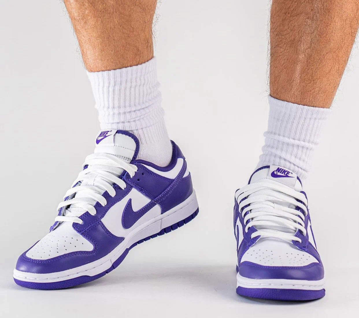 Nike Dunk Low Court Purple Dd1391 104 On Feet (4) - newkick.cc