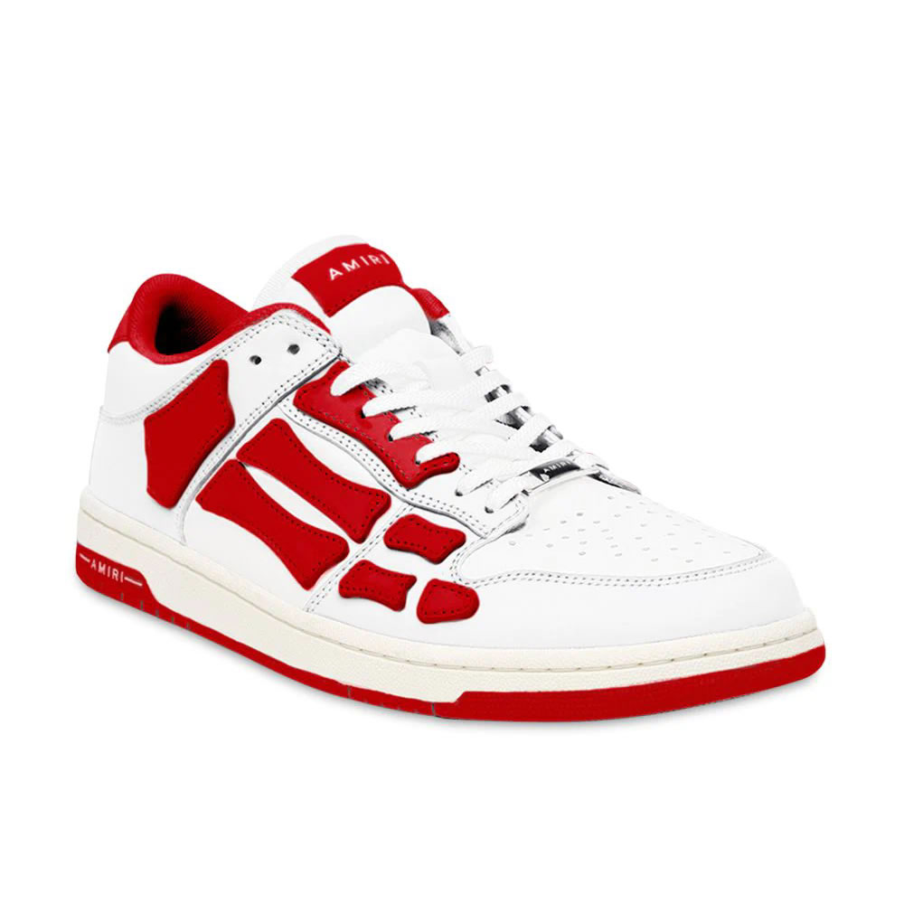 A M I R I Skel Top Low Leather Sneakers Red Mfs003 124 (4) - newkick.cc