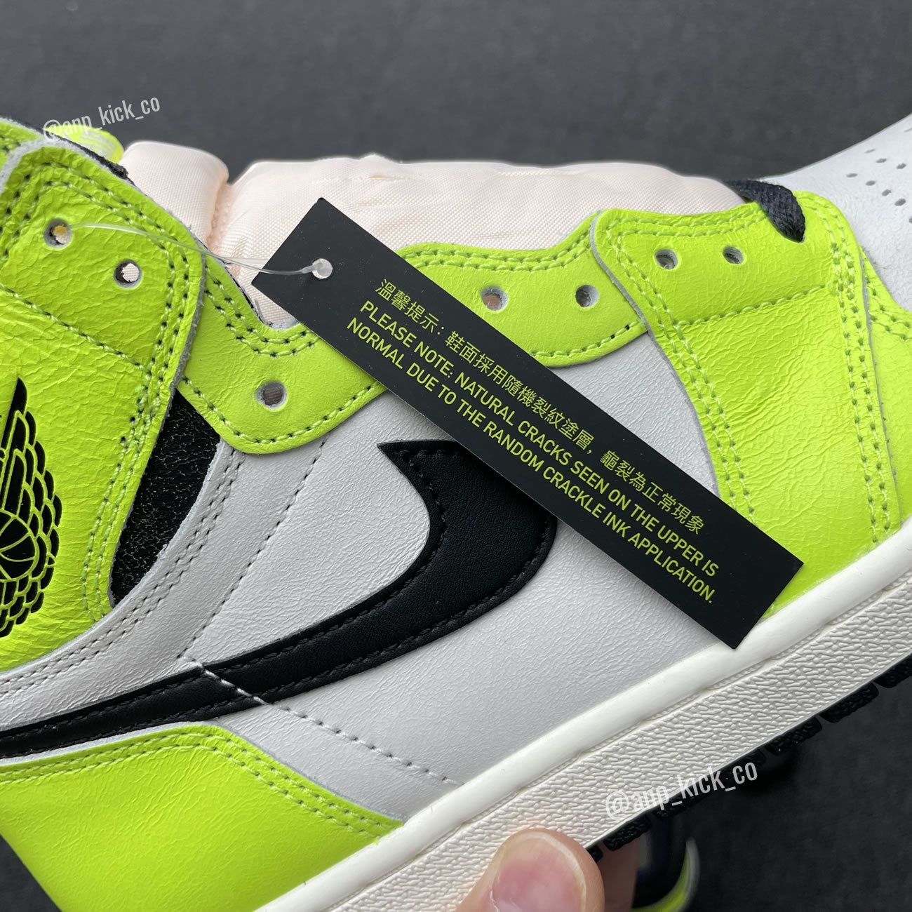 Air Jordan 1 Retro High Og Anpkick Volt Black Sail 555088 702 (8) - newkick.cc