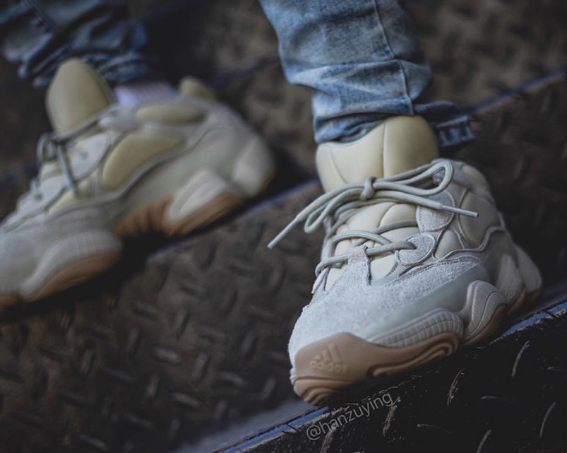 Adidas Yeezy 500 Stone White Fw4839 On Feet Release Date (3) - newkick.cc