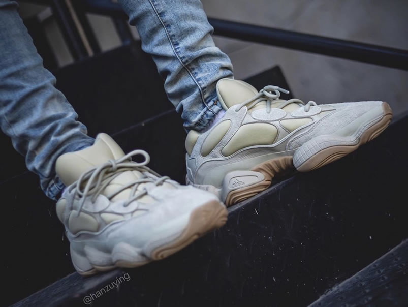 Adidas Yeezy 500 Stone White Fw4839 On Feet Release Date (5) - newkick.cc