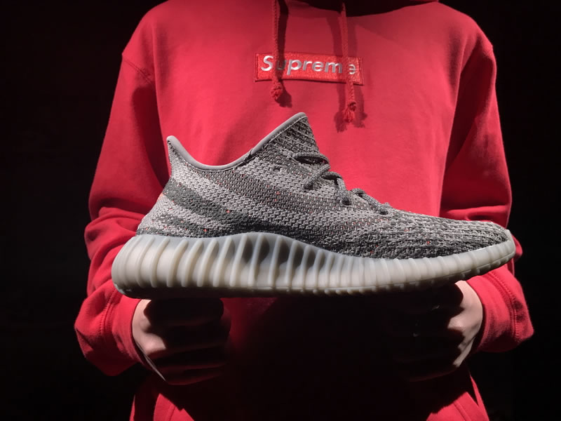 adidas YEEZY Boost 350 v2 'Beluga' / Steel Grey Solar Red BB1826