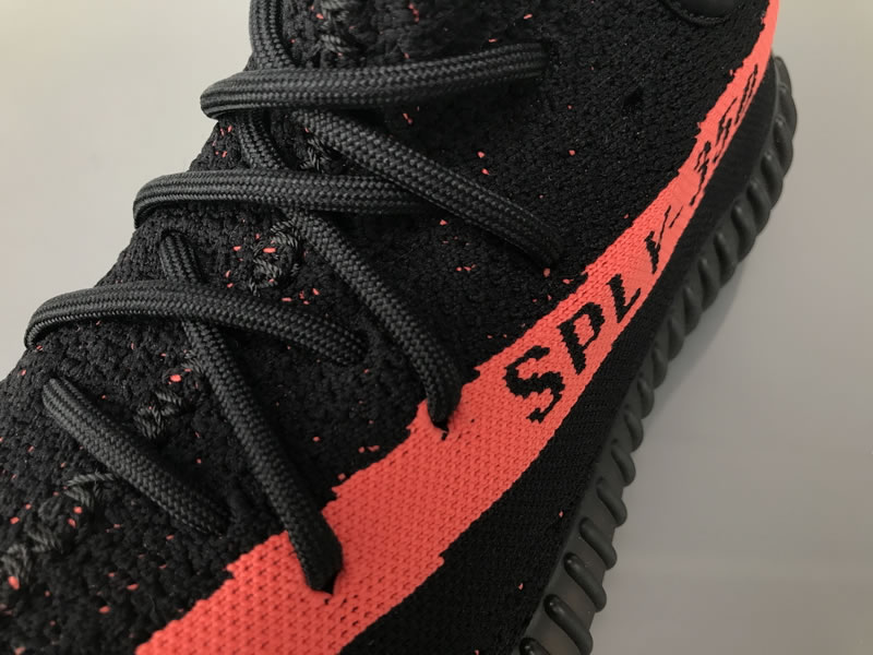 Adidas Yeezy Boost 350 V2 'Black/Red Striped' BY9612