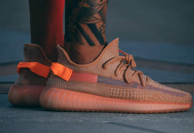 Adidas Yeezy Boost 350 V2 Clay 2019 For Sale On Feet Release Date Eg7490 (1) - newkick.cc