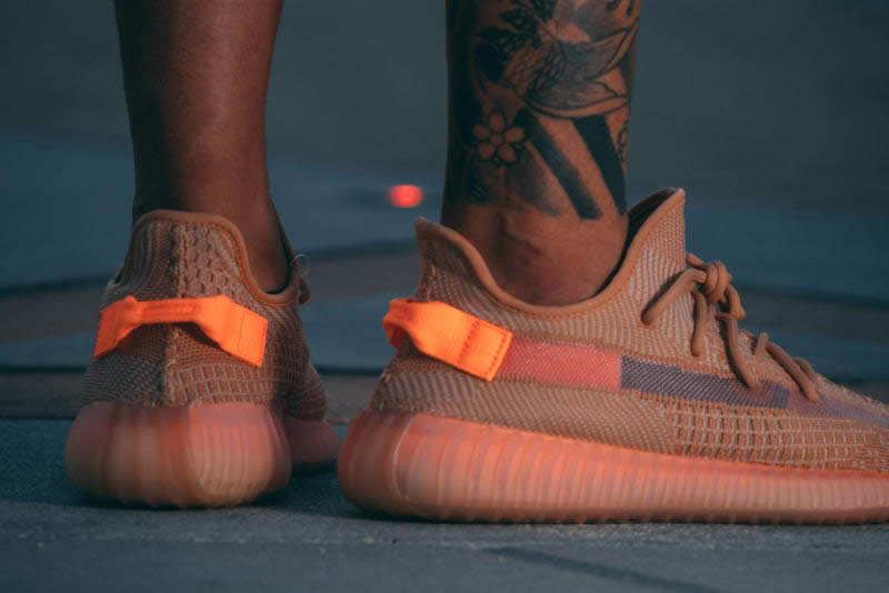 Adidas Yeezy Boost 350 V2 Clay 2019 For Sale On Feet Release Date Eg7490 (2) - newkick.cc