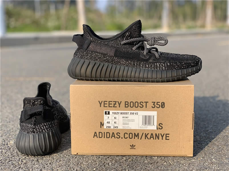 Adidas Yeezy Boost 350 V2 Static Refective Black Venom Ef2367 Wholesale (12) - newkick.cc