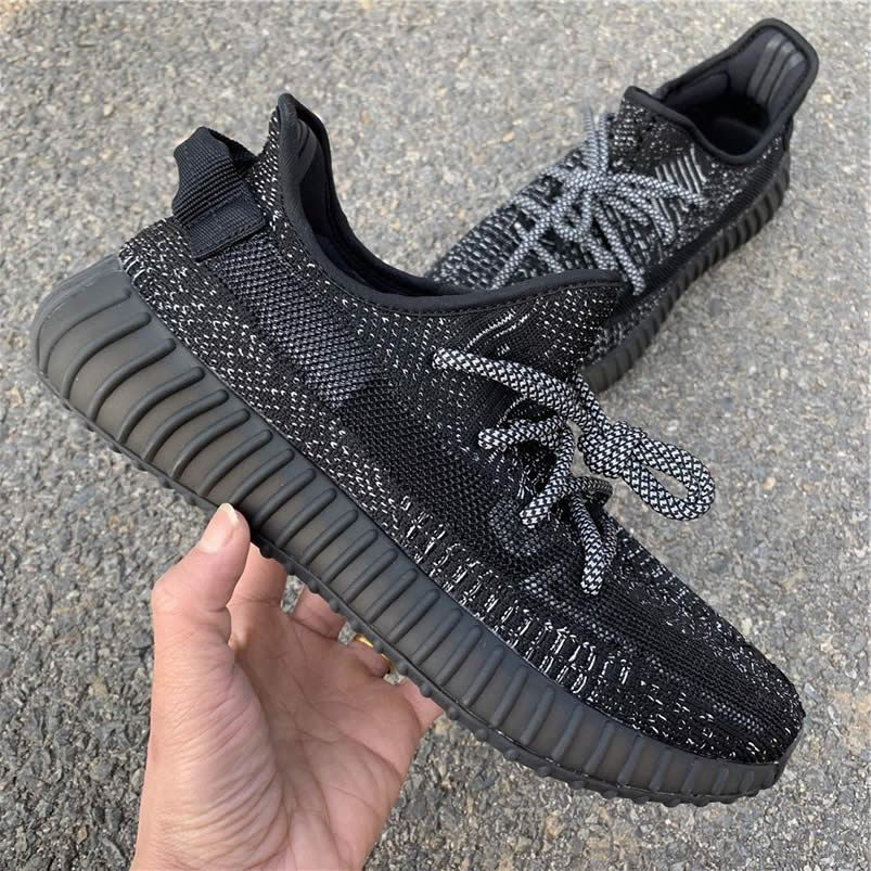 Yeezy Boost 350 V2 Static Refective Black Venom Ef2367 (1) - newkick.cc