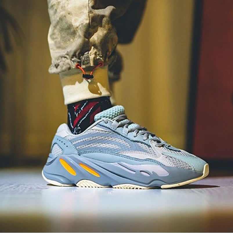 Adidas Yeezy Boost 700 V2 Inertia On Feet Outfits Fw2549 (1) - newkick.cc