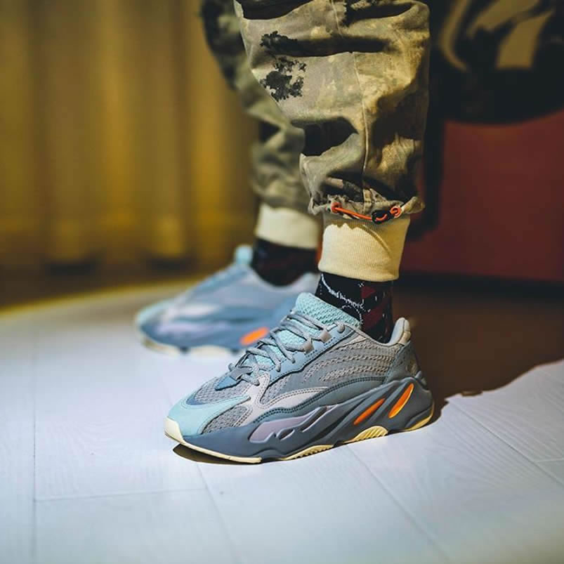 Adidas Yeezy Boost 700 V2 Inertia On Feet Outfits Fw2549 (3) - newkick.cc