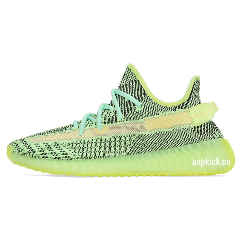 Adidas Yeezy Boost 350 V2 Yeezreel Reflective Green Black Release Date Fw4130 (1) - newkick.cc