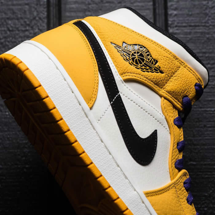 Air Jordan 1 Mid 2019 Lakers Yellow Purple For Sale Release Date 852542 700 (19) - newkick.cc