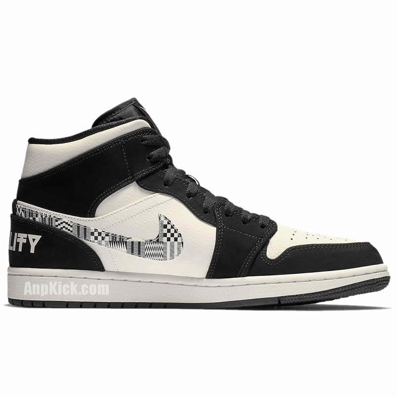 Air Jordan 1 Mid Bhm Equality 2019 Melo Aj1 Shoes 852542 010 (2) - newkick.cc