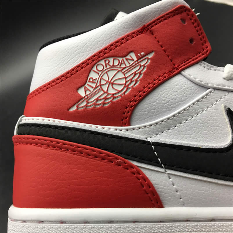 Air Jordan 1 Mid Gives The Bulls Aj1 White Red 554724 116 (2) - newkick.cc