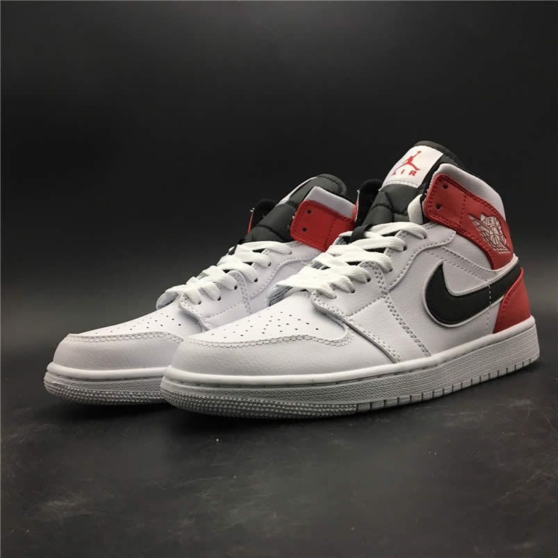 Air Jordan 1 Mid Gives The Bulls Aj1 White Red 554724 116 (6) - newkick.cc