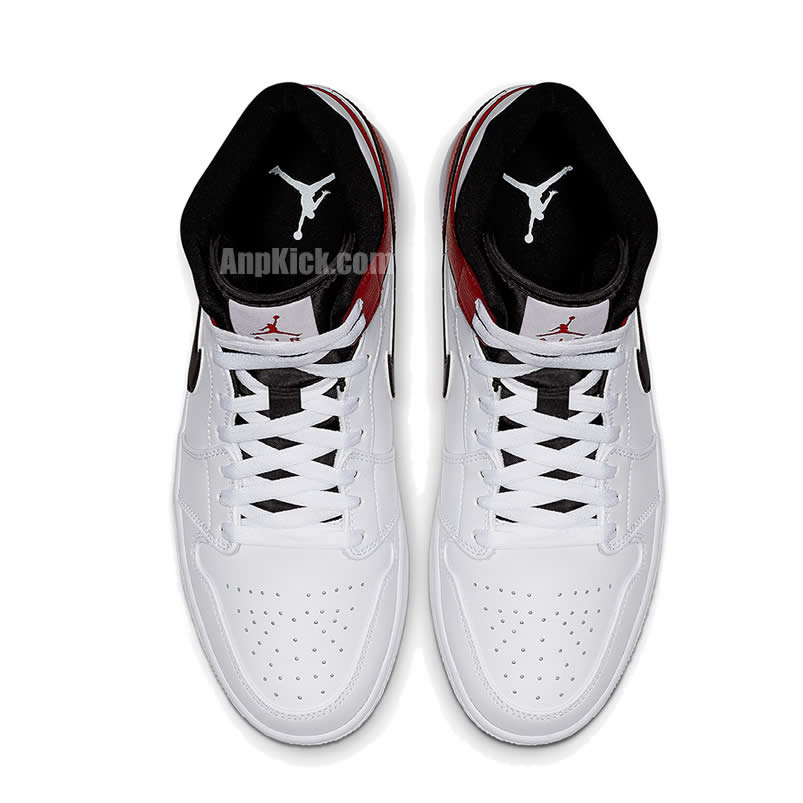 Air Jordan 1 Mid Gives The Bulls White Red 554724 116 (4) - newkick.cc