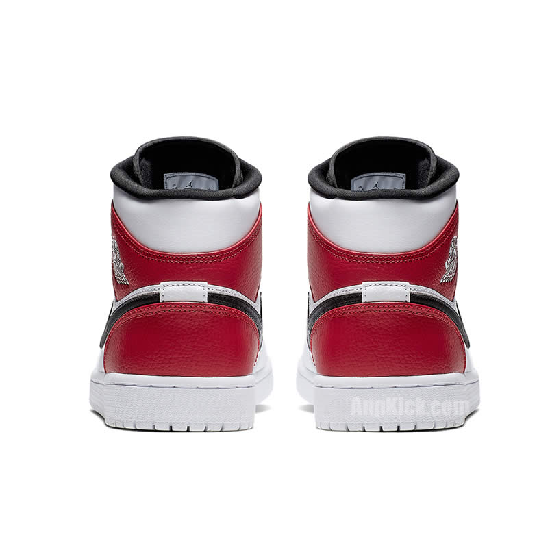 Air Jordan 1 Mid Gives The Bulls White Red 554724 116 (5) - newkick.cc