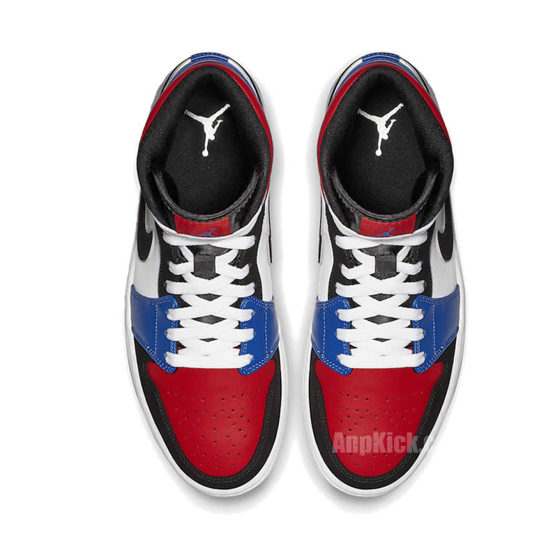 Air Jordan 1 Mid GS 'Top 3' Red/Blue/White/Black 554725-124