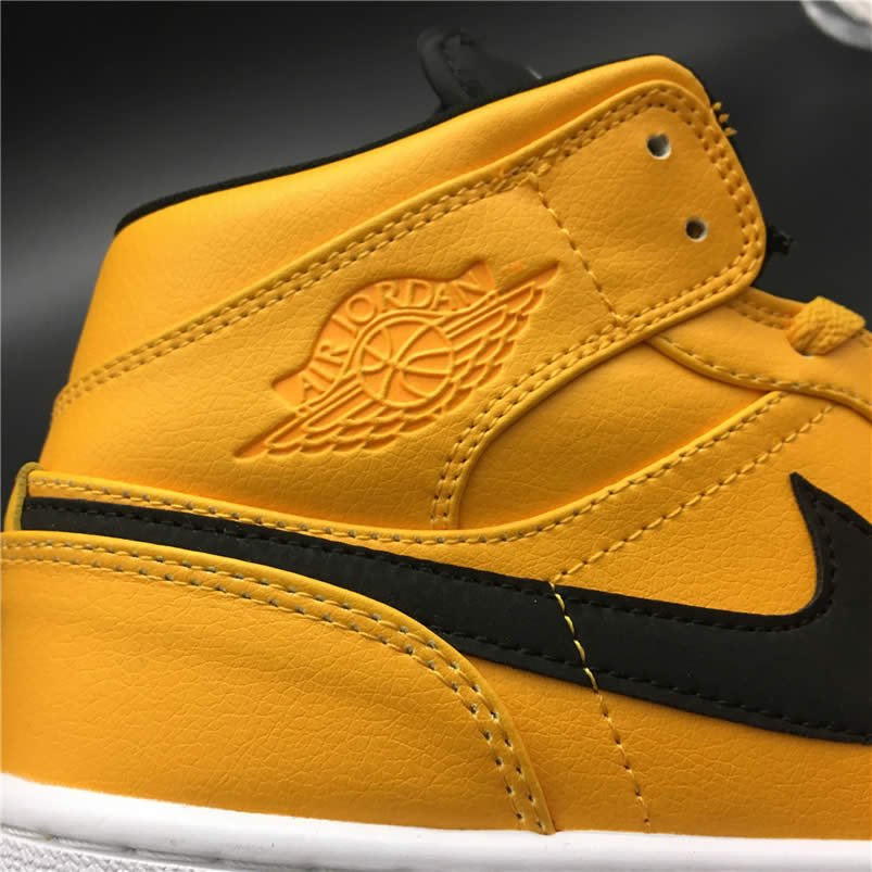 Air Jordan 1 Mid Shoes Taxi Yellow University Gold Aj1 554724 700 (13) - newkick.cc